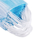 100 Pcs Disposable Face Masks with Elastic Ear Loop 3 Ply for Blocking Dust Air Pollution Protection