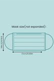 500 Pcs Disposable Face Masks with Elastic Ear Loop 3 Ply for Blocking Dust Air Pollution Protection