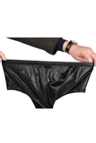 Anal Plug Leather Briefs