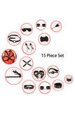 The Ultimate Bondage Kit 12/15/18 Pc set
