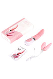 Waterproof Rechargeable ABS TPR Doubel Bullets Tongue Vibe Set