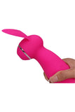 Long Handle Rechageable Rabbit Clit Vibrator Rose Red
