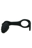 Silicone Penis Ring Vibrating Anal Plug Black