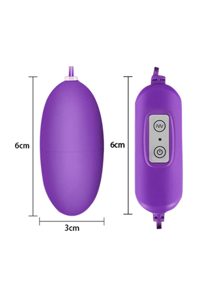 MizzZee Waterproof Rechargeable ABS Single/Double Vibrating Bullets Purple