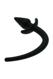 Dog Tail Silicone Anal Plug for Dog Slave Role Play Black