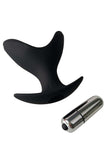 Silicone Anal Dilator Plug with Compatible Bullet Vibrator