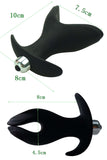Silicone Anal Dilator Plug with Compatible Bullet Vibrator