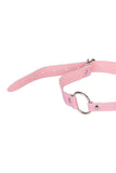 Breathable Pink Leather Ball Mouth Gag