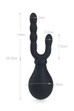 Silicone Vagina Anal Cleaner Douches Black