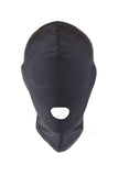 Open Eyes Mouth Unisex Fabric Bondage Hood