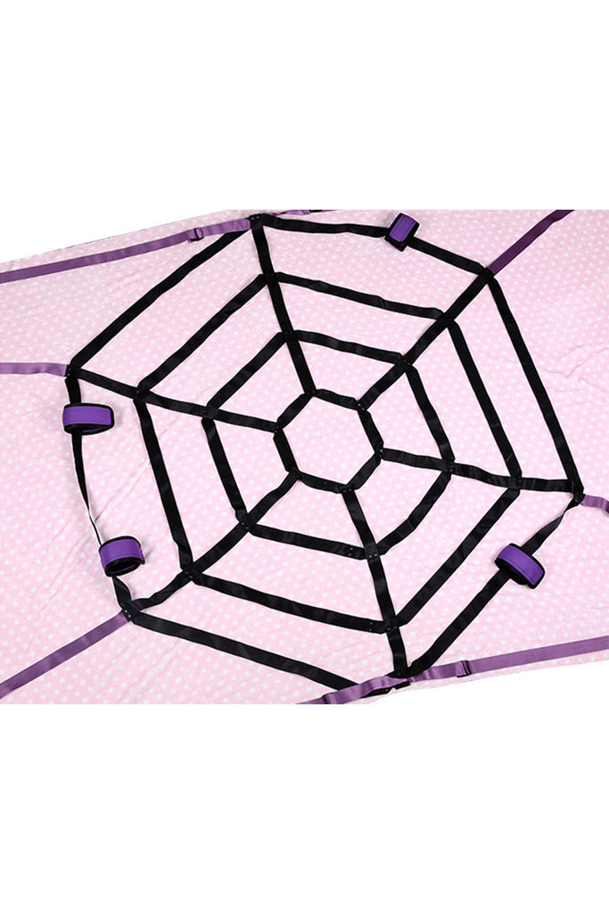 Spider Web Bed Restraint System Bondage Kit