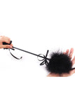 Bowknot Decorated Feather Tickler with Leather Handle