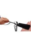 Bowknot Decorated Feather Tickler with Leather Handle