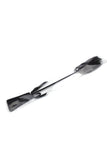 Bowknot Decorated Feather Tickler with Leather Handle