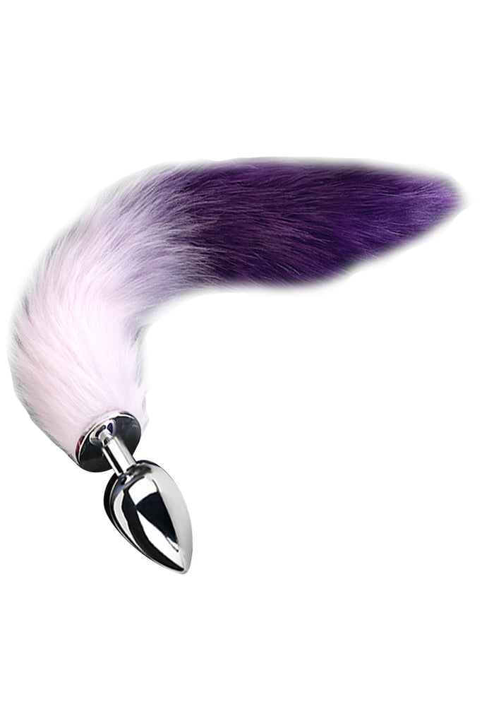 Faux Fox Tail Stainless Steel Anal Plug