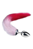 Faux Fox Tail Stainless Steel Anal Plug