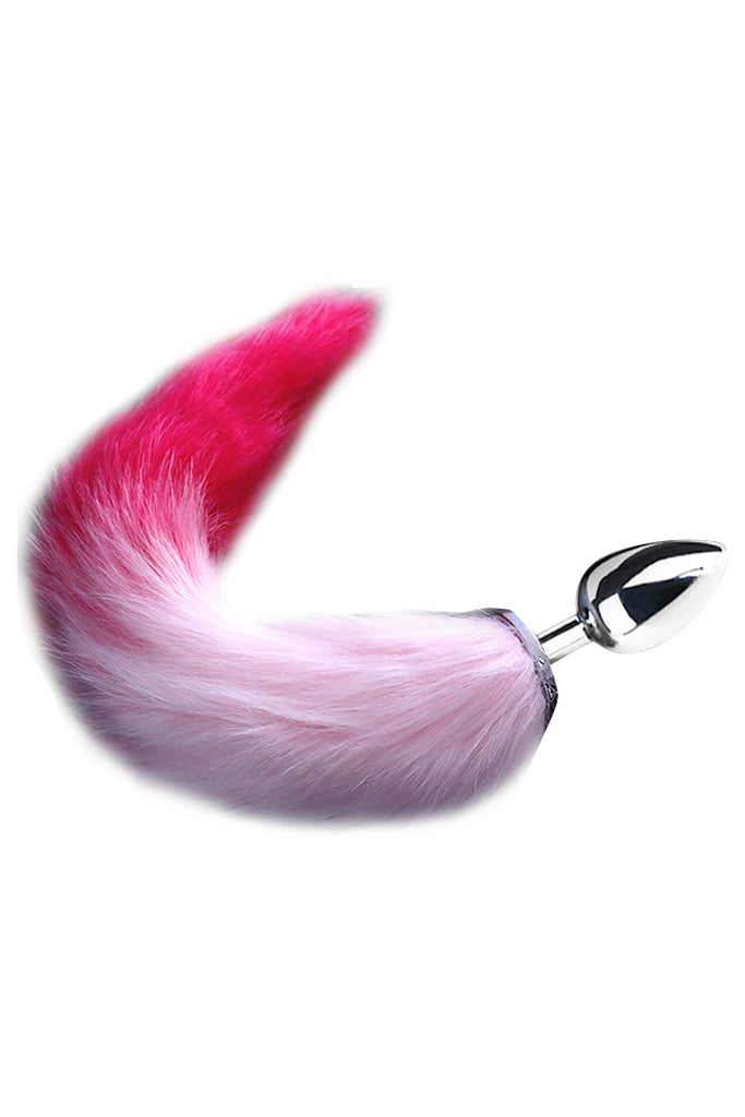 Faux Fox Tail Stainless Steel Anal Plug