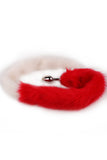 Long Fox Tail Metal Anal Plug