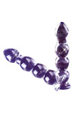 Crystal glass Beaded Dildo Vagina and Anal Plug - Transparent