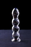 Crystal glass Beaded Dildo Vagina and Anal Plug - Transparent