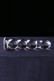 Crystal glass Beaded Dildo Vagina and Anal Plug - Transparent