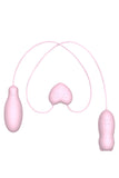 Silicone Double Bullet Vibrator Pink