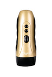 4D Rechargeable Realistic Vagina Vibrating Male Masturbator Cup