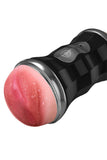 Dual-Ends Rechargeable Realistic Vagina and Mouth Male Masturbator Cup