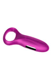 Rechargeable Bullet Penis Ring Vibrator Purple Pink