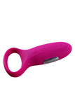 Rechargeable Bullet Penis Ring Vibrator Purple Pink