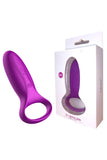 Rechargeable Bullet Penis Ring Vibrator Purple Pink