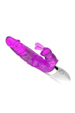 DIBE Rechargeable Rotating G-Spot Rabbit Vibrator Purple Rose Red