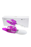 DIBE Rechargeable Rotating G-Spot Rabbit Vibrator Purple Rose Red