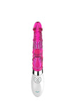 DIBE Rechargeable Rotating G-Spot Rabbit Vibrator Purple Rose Red