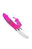 DIBE Rechargeable Rotating G-Spot Rabbit Vibrator Purple Rose Red