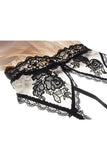 V-Neck Lace Babydoll Lingerie and G-String
