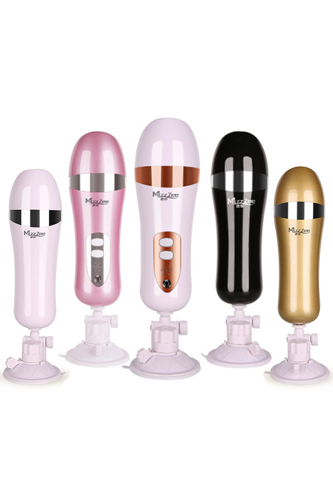 MizzZee Hands Free Vibrating Male Masturbator with Removeable Base