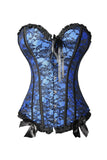 Floral Lace Bowknot Decorated Overbust Corset
