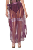 Sexy Sheer Lace Side Slit Maxi Skirt