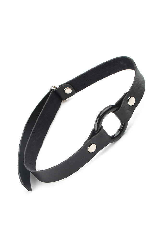 Faux Leather O-Ring Gag