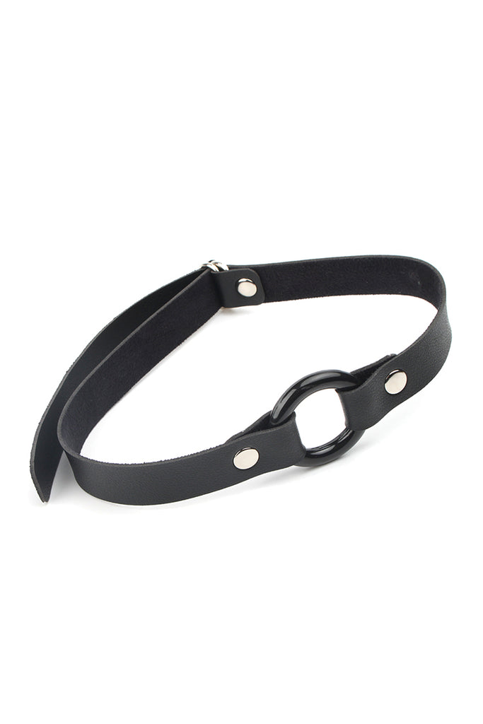 Faux Leather O-Ring Gag