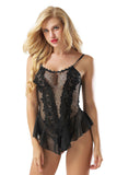 Plus Size Sexy Sheer Lace Lingerie Set