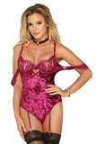 Plus Size Sexy Cold-Shoulder Bodysuit