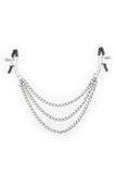 Nipple Clamps with Three Metal Chains