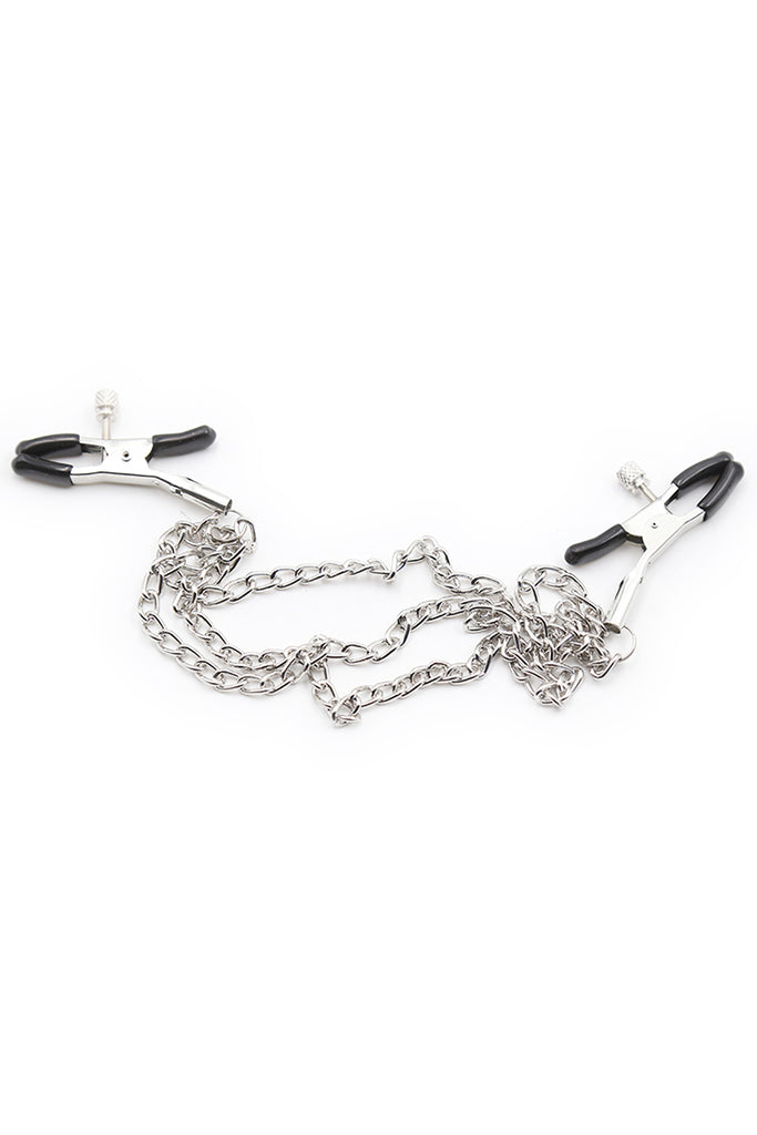 Nipple Clamps with Three Metal Chains