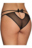 Sexy Sheer Criss Cross Bowknot Panties