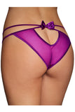 Sexy Sheer Criss Cross Bowknot Panties