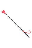 Heart Shaped Riding Crop Red