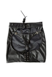 Lace Up Open Buttock Skirt