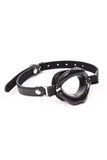 O-Ring Style Silicone Open Mouth Lip Gag Black Red Pink